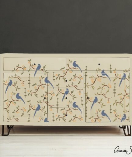 Schablon Chinoiserie Birds A3